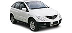 Catalogue of auto parts for ACTYON cars