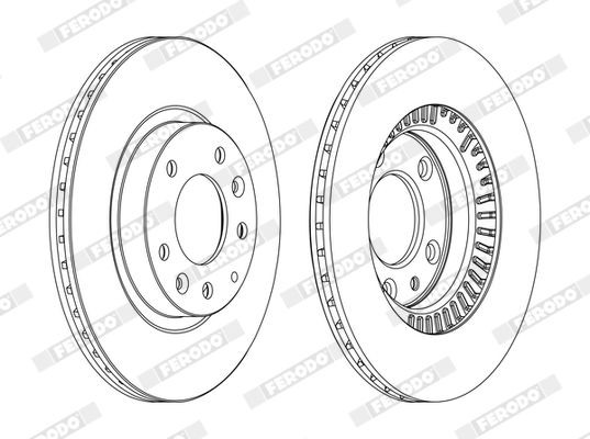 FERODO Disco de travão PREMIER Número de artigo: DDF1540 baixo custo