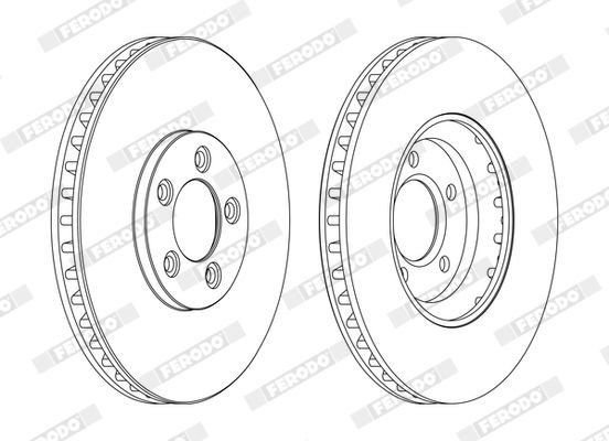 FERODO Disco de travão PREMIER Número de artigo: DDF1571 baixo custo