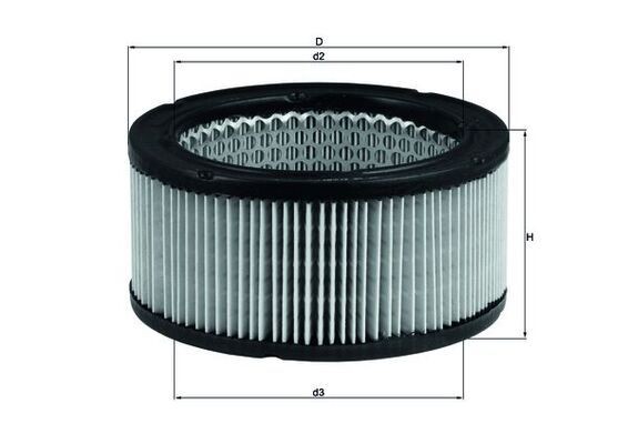 Filtro de ar Cartucho filtrante MAHLE ORIGINAL 4009026001066 loja online