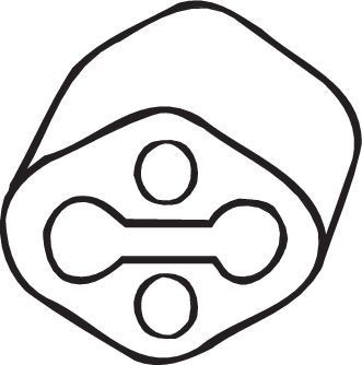 BOSAL Bandes de caoutchouc, échappement numéro de l'article: 255-891 à bon prix