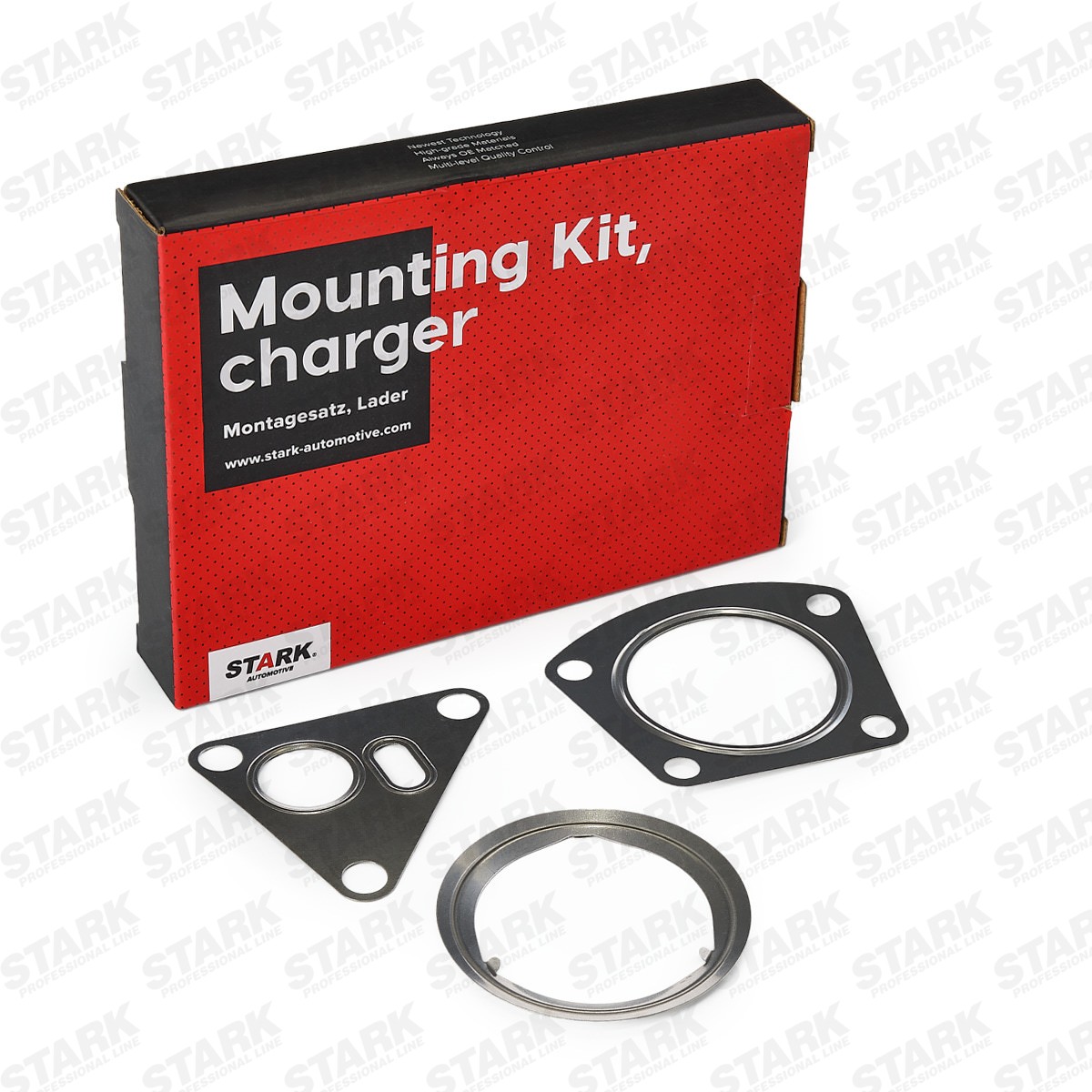 Mounting Kit, charger with gaskets/seals, with bolts/screws ELRING 