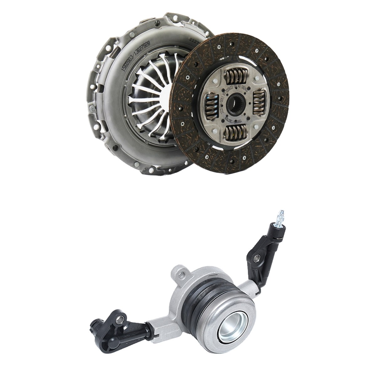Clutch kit with pilot bearing, with clutch release bearing, with  