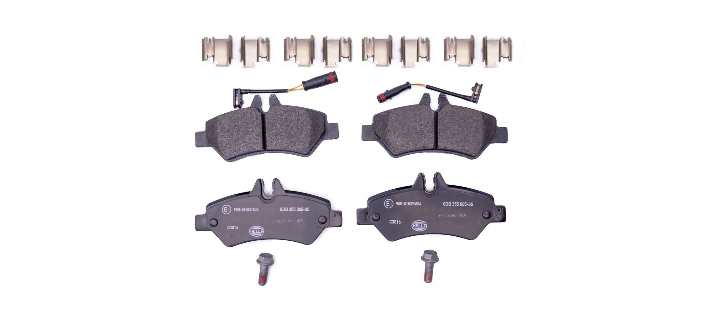 HELLA Bremsbeläge Artikelnummer: 8DB 355 005-351 günstig