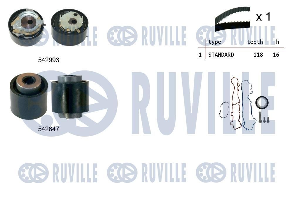 RUVILLE Spannrolle, Zahnriemen Artikelnummer: 59503 günstig