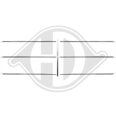 DIEDERICHS 1611044 Pynte- / vernelist sett, radiatorgitter 123-serien 250 2.5 (123.086) 140 HK Bensin 1986