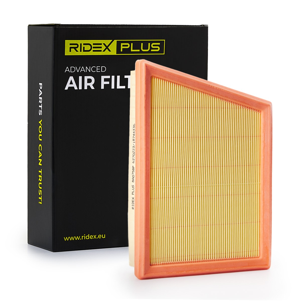 RIDEX PLUS Air filter Article number: 8A0758P cheaply