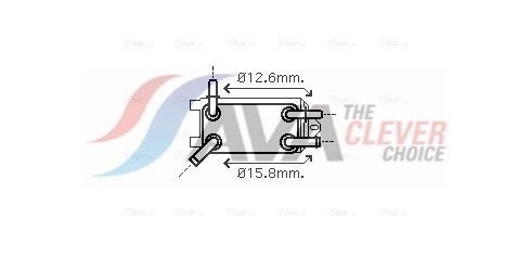 AVA COOLING SYSTEMS Radiateur d'huile de boite de vitesse automatique UGS: VO3135 à peu de frais