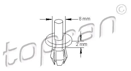 TOPRAN Expanding Rivet Article number: 102 540 cheaply