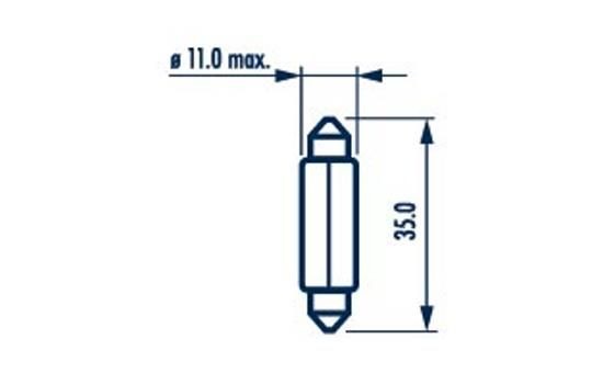 NARVA Ampoule, feu éclaireur de plaque UGS: 17136 à peu de frais