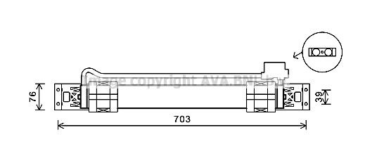 AVA COOLING SYSTEMS Radiateur d'huile de boite de vitesse automatique UGS: VW3315 à peu de frais