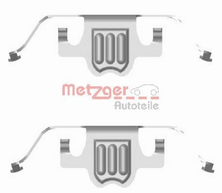 METZGER 109-1695 Priedų komplektas, diskinių stabdžių trinkelės 5 Serija 523i 2.5 177 AG benzinas 2010