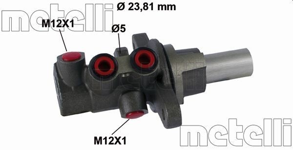 METELLI Cilindro principal de freno Número de artículo: 05-0796 a buen precio