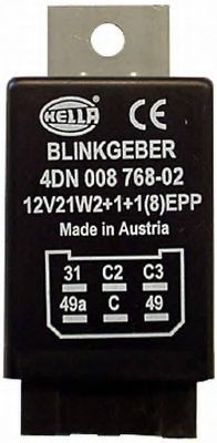 HELLA Ρελέ των φλας αριθμός Άρθρου: 4DN 008 768-021 φθηνότερα