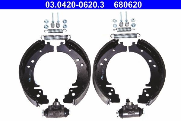 ATE Brake Set, drum brakes Original Kit Article number: 03.0420-0620.3 cheaply
