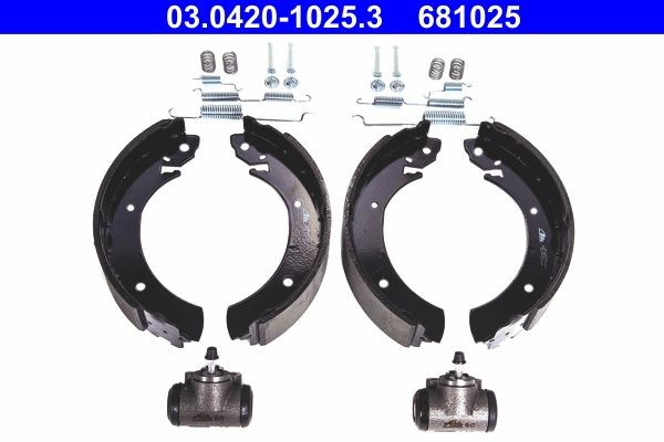 ATE Brake Set, drum brakes Original Kit Article number: 03.0420-1025.3 cheaply