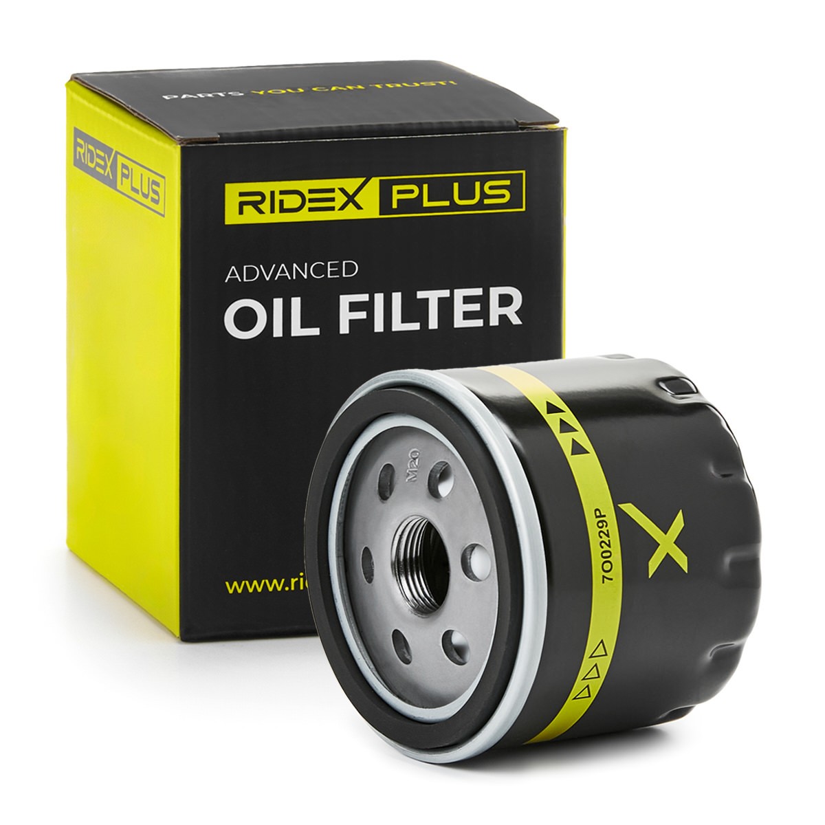 RIDEX PLUS Маслен филтър артикулен номер: 7O0229P евтино