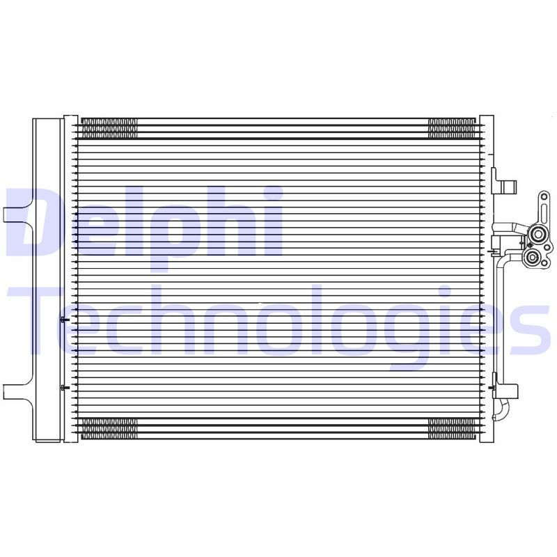 DELPHI Klimakondensator Artikelnummer: TSP0225689 günstig