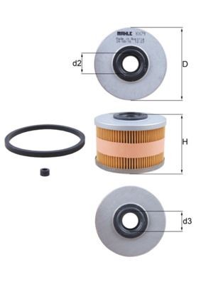 MAHLE ORIGINAL Kraftstofffilter Artikelnummer: KX 79D bestellen