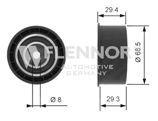 FLENNOR Umlenkrolle, Zahnriemen Artikelnummer: FU14102 günstig