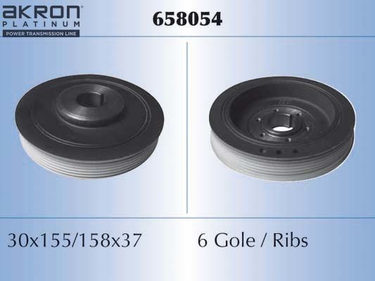 MALÒ Crankshaft pulley Article number: 658054 cheaply
