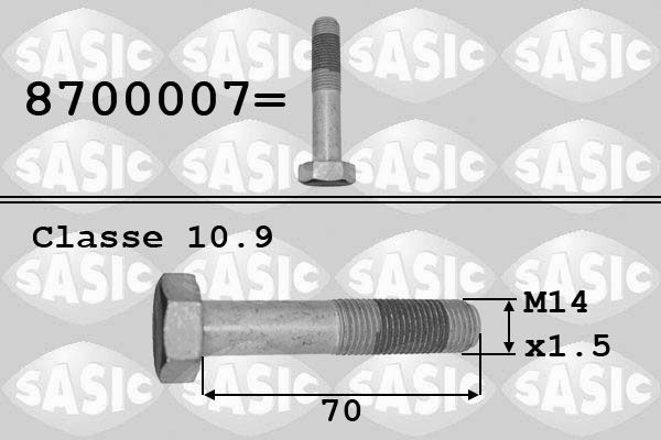 SASIC Pulley Bolt Article number: 8700007 cheaply