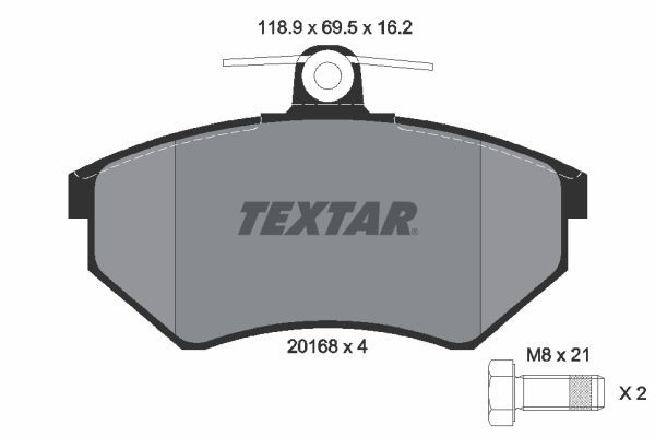 TEXTAR Brake discs and pads set Article number: 89000600 cheaply