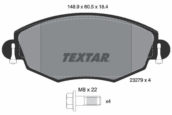 TEXTAR Pidurikomplekt, ketaspidur Artikli number: 89006100 soodsalt