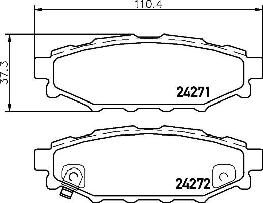 HELLA Brake caliper Article number: 8AC 355 380-341 cheaply