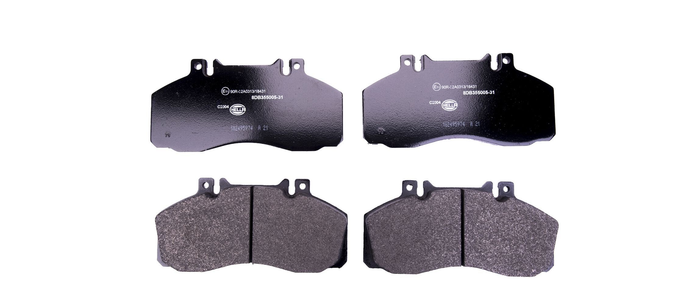 HELLA Brake pad set Article number: 8DB 355 005-311 cheaply