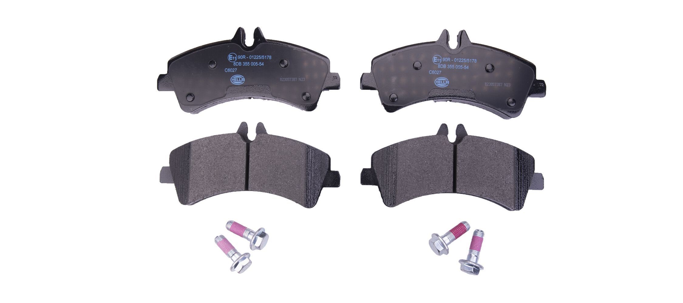 HELLA Brake pad set Article number: 8DB 355 005-541 cheaply