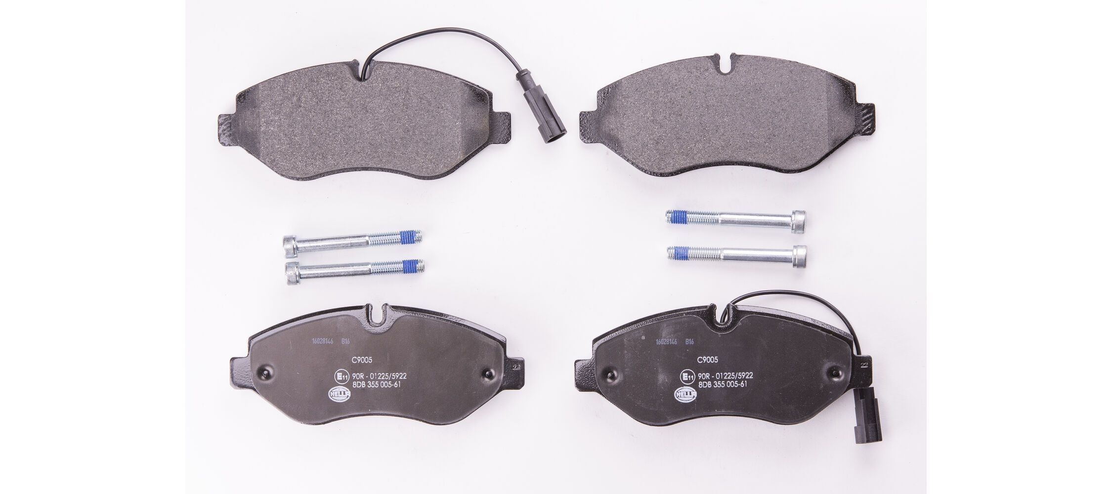 HELLA Brake pad set Article number: 8DB 355 005-611 cheaply