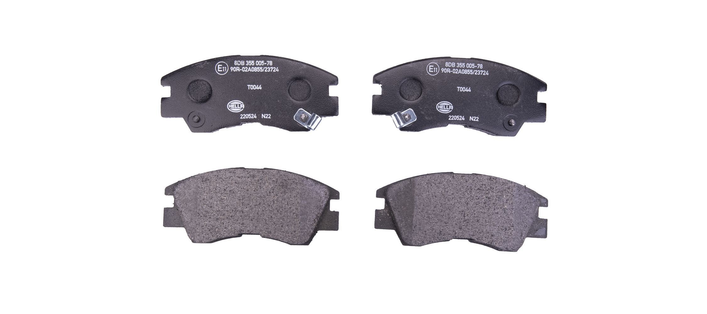 HELLA Brake pad set Article number: 8DB 355 005-781 cheaply