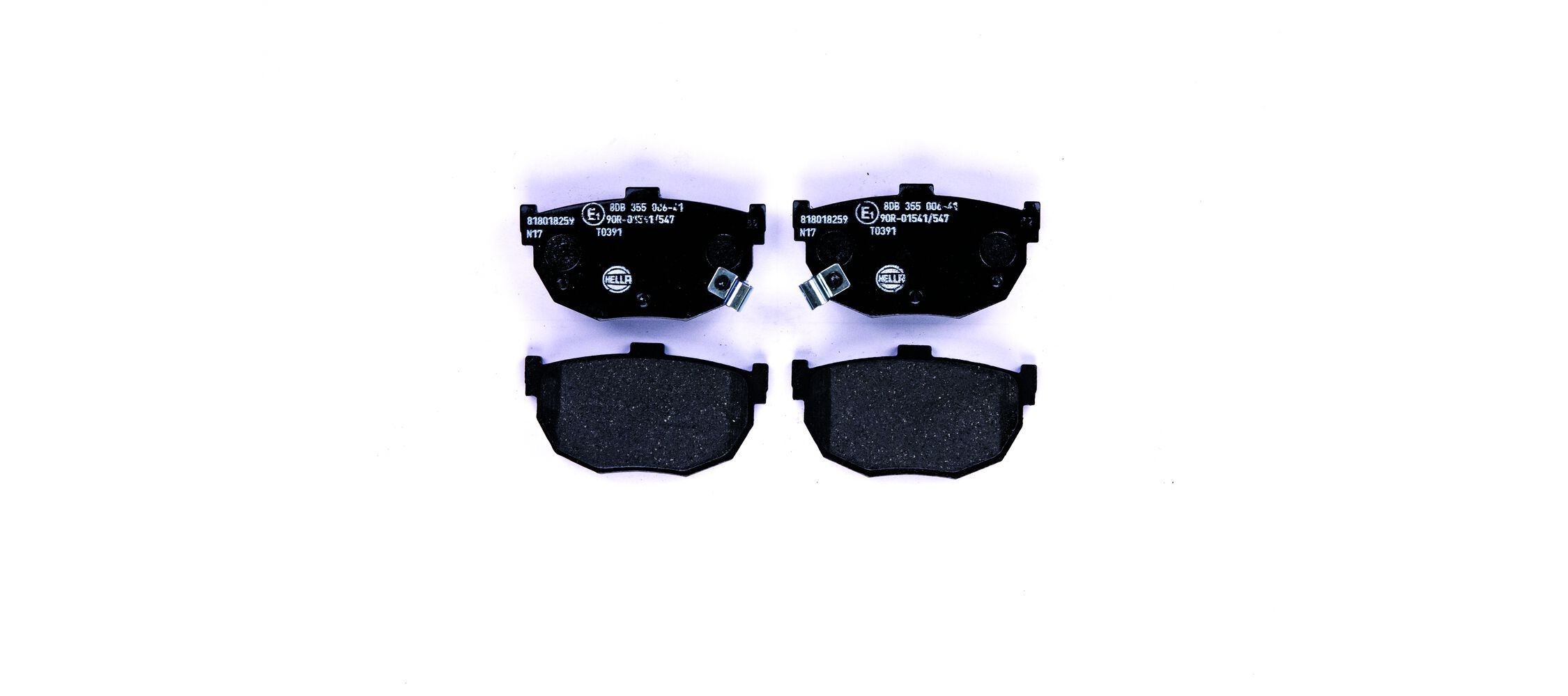 HELLA Brake pad set Article number: 8DB 355 006-411 cheaply