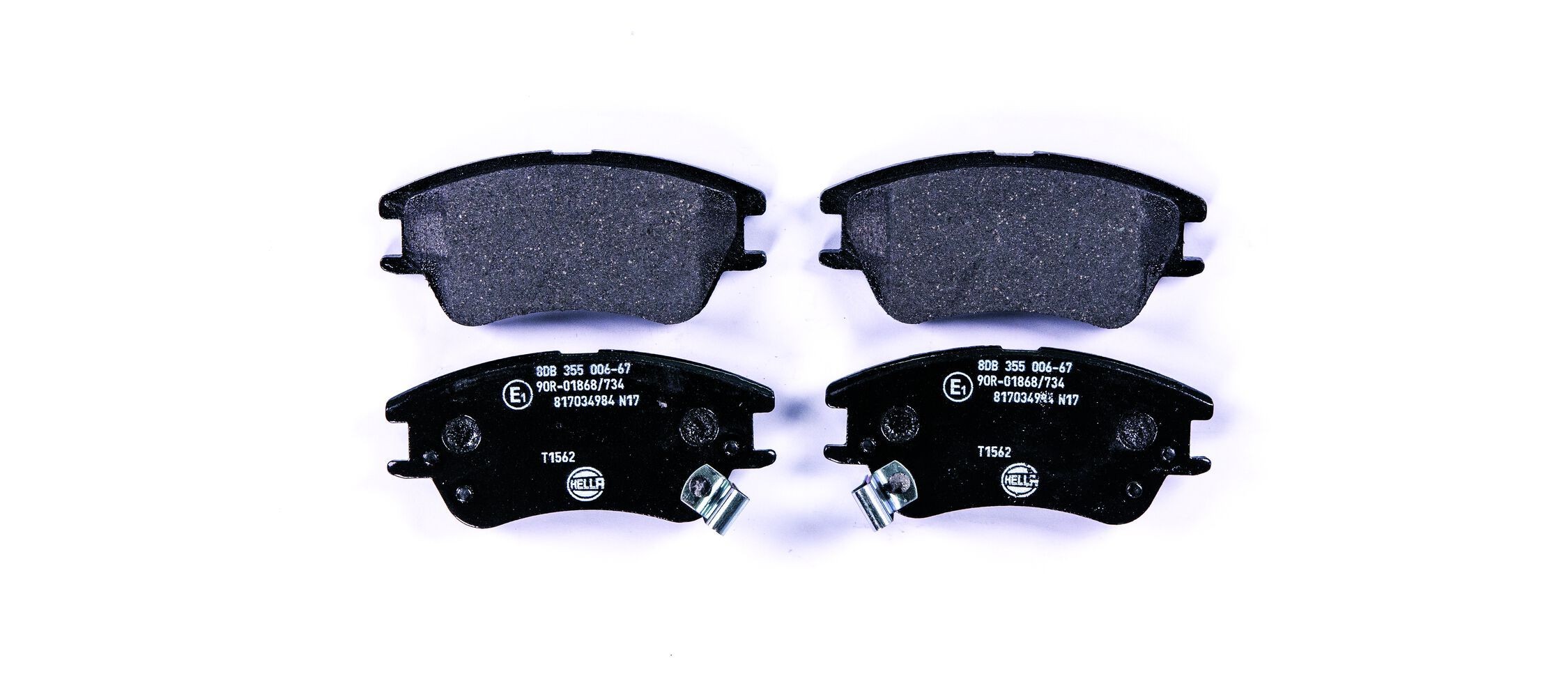 HELLA Brake pad set Article number: 8DB 355 006-671 cheaply