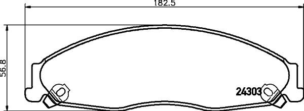 HELLA Brake pad set Article number: 8DB 355 006-791 cheaply