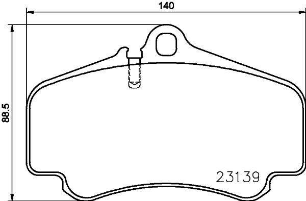 HELLA Bremsbeläge Artikelnummer: 8DB 355 009-841 günstig