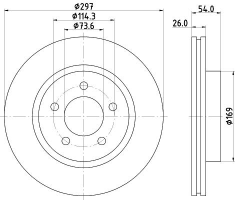 HELLA Brake pad set Article number: 8DB 355 011-881 cheaply