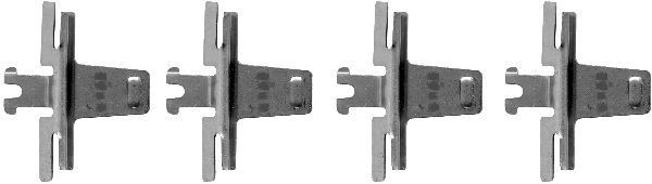 HELLA Accessory Kit, disc brake pads Article number: 8DZ 355 202-151 cheaply