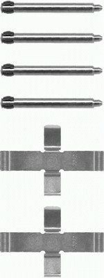 HELLA Set accesorii, placute frana număr articol: 8DZ 355 202-171 ieftin