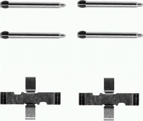 HELLA Zubehörsatz, Scheibenbremsbelag Artikelnummer: 8DZ 355 202-281 günstig
