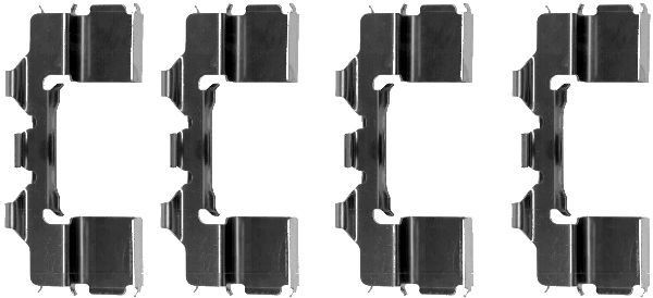 HELLA Accessory Kit, disc brake pads Article number: 8DZ 355 202-301 cheaply