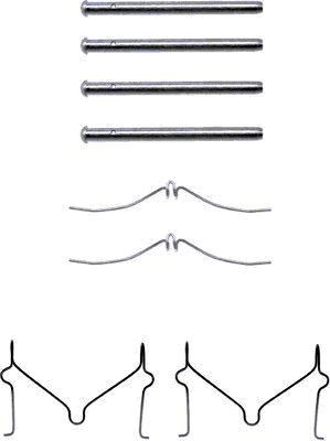 HELLA Accessory Kit, disc brake pads Article number: 8DZ 355 202-331 cheaply