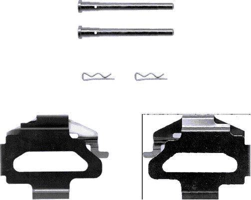 HELLA Accessory Kit, disc brake pads Article number: 8DZ 355 202-381 cheaply