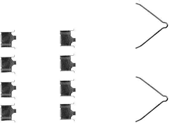 HELLA Set accesorii, placute frana număr articol: 8DZ 355 202-451 ieftin