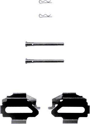 HELLA Accessory Kit, disc brake pads Article number: 8DZ 355 202-461 cheaply