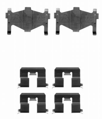 HELLA Accessory Kit, disc brake pads Article number: 8DZ 355 202-591 cheaply