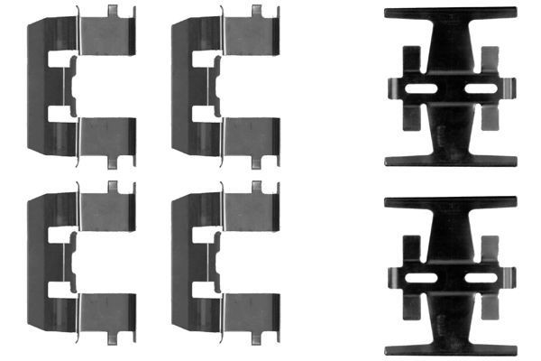 HELLA Accessory Kit, disc brake pads Article number: 8DZ 355 202-601 cheaply