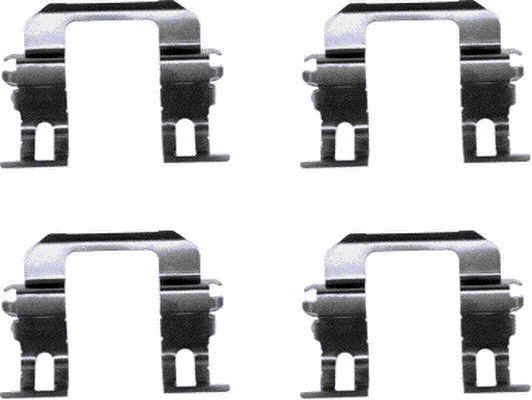 HELLA Accessory Kit, disc brake pads Article number: 8DZ 355 202-981 cheaply
