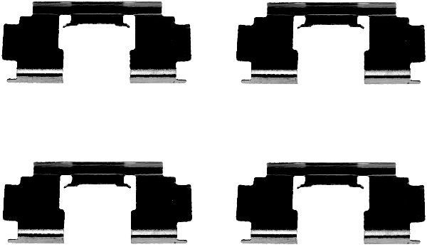 HELLA Accessory Kit, disc brake pads Article number: 8DZ 355 202-991 cheaply